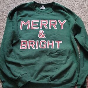 Green 'Merry & Bright' Men's Sweater
